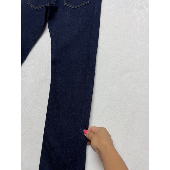 Express Selvedge Denim Men's W28 L30 Buttonfly Slim Fit Dark Blue Jeans - Picture 15 of 16